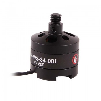 Brushless motor (counterclockwise direction - dextrogyrate thread)(WK-WS-34-001) in black for hexacopter TALI H500